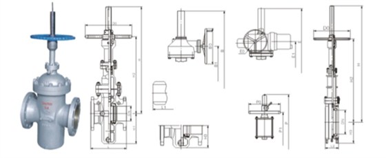 平板閘閥產(chǎn)品結(jié)構(gòu)圖